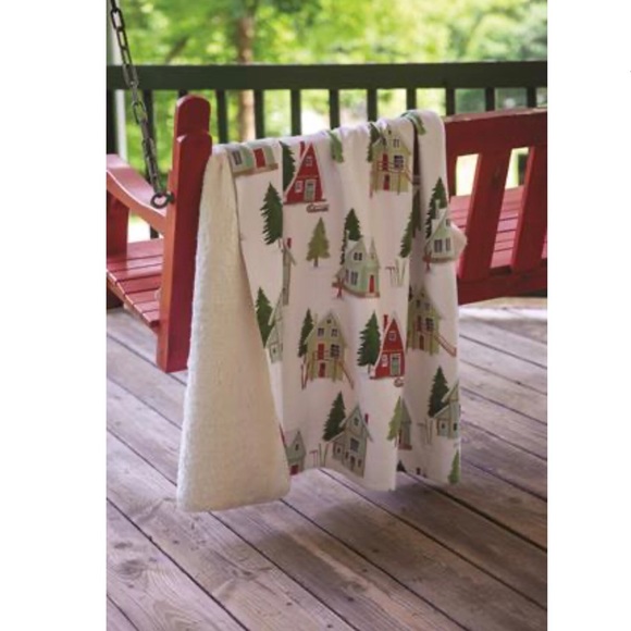 Famous Other - Any 2 $29 items are  2 for $40       🌲Alpine Cabin Sherpa Fleece Throw, USA